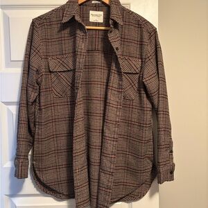 Abercrombie & Fitch Houndstooth Oversized Shirt